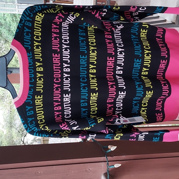 NWT Juicy Couture Sweater ,Size Large, 100% Acrylic beautiful bright colors, - Picture 3 of 4